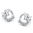 Love Heart Intertwined Stud Earrings