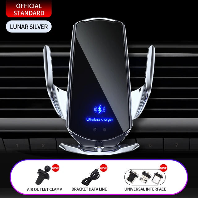 Automatic 15W Qi Car Wireless Charger