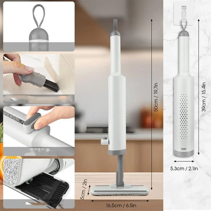 Double Sided Lazy Mop with Self-Wringing Ability