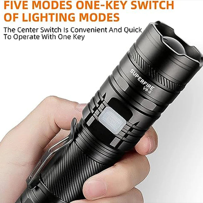 Multi-function Tactical 3x LED Flashlight