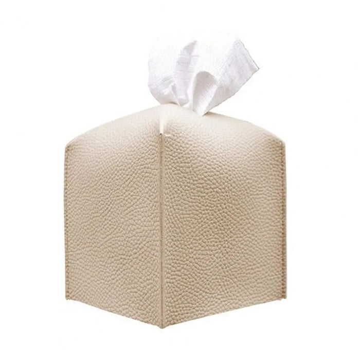 Foldable PU Leather Tissue Box