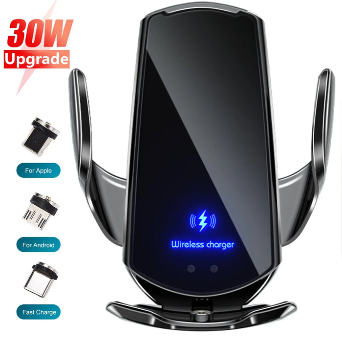 Automatic 15W Qi Car Wireless Charger