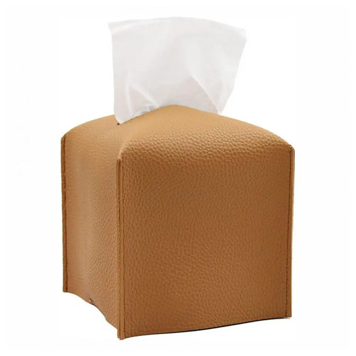 Foldable PU Leather Tissue Box