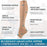 Zipped Open Toe Compression Socks