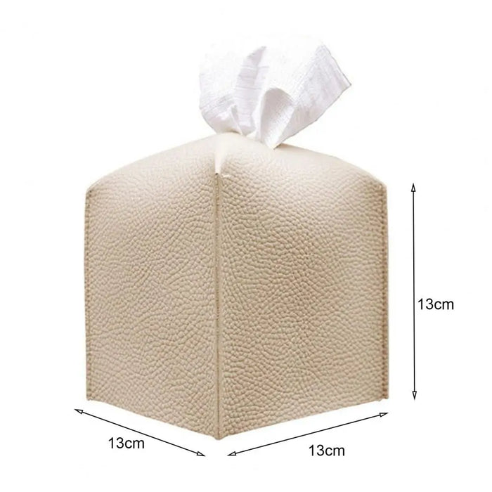 Foldable PU Leather Tissue Box