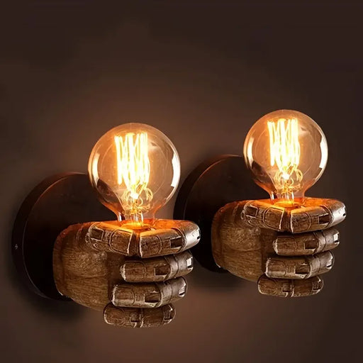 Classical Resin Fist Wall Lamp