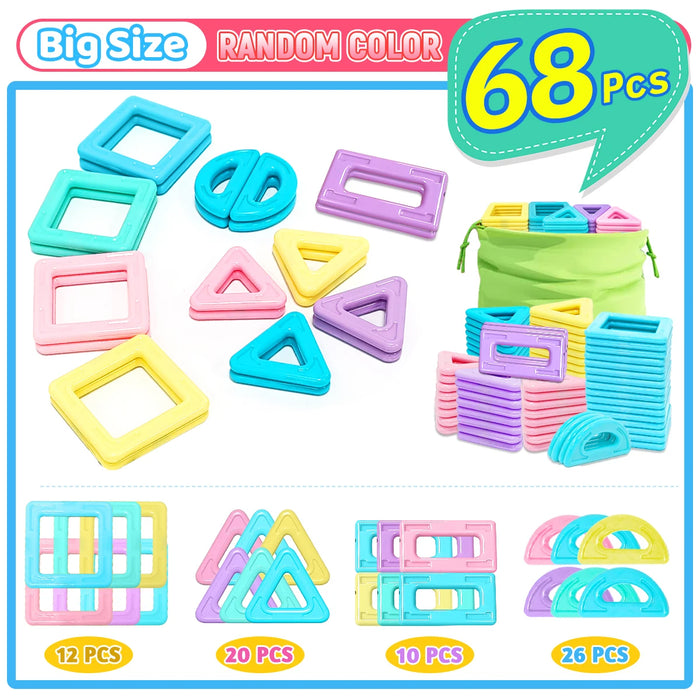 Creative Magnetic Tiles Building