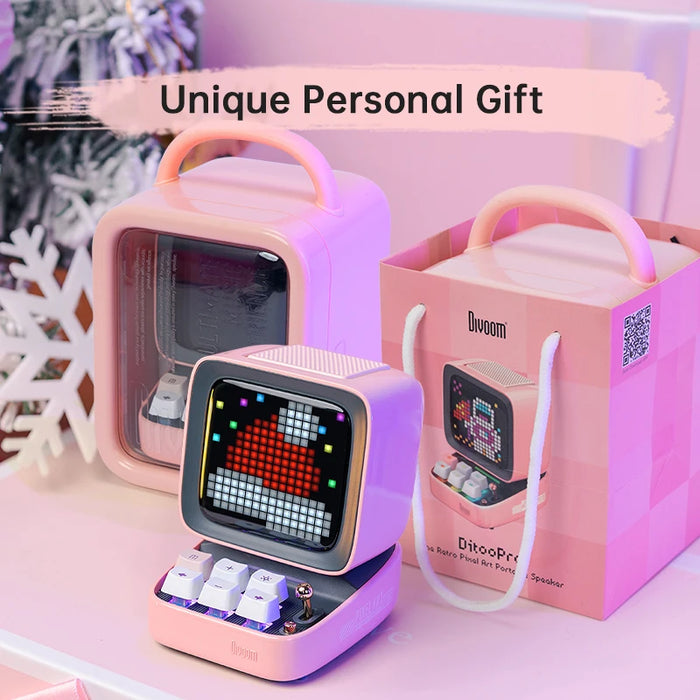 Retro Pixel Art Bluetooth Portable Speaker