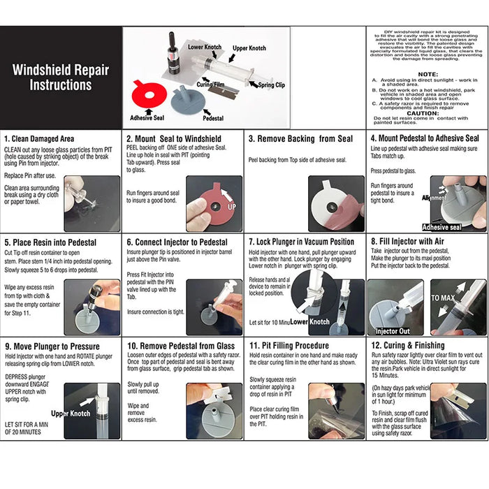 Super Windscreen Repair Kit