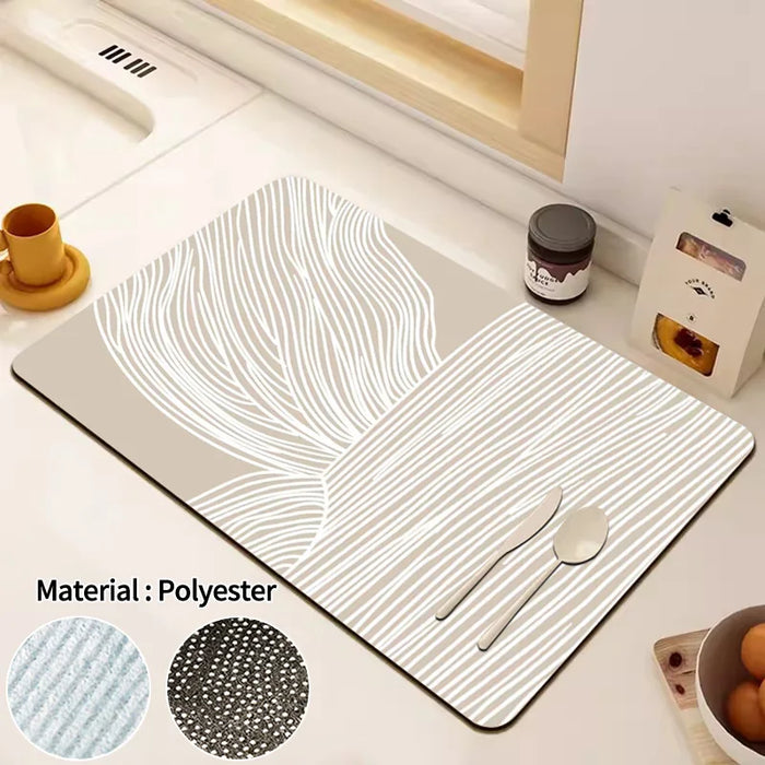 Super Absorbent Dish Drying Mat